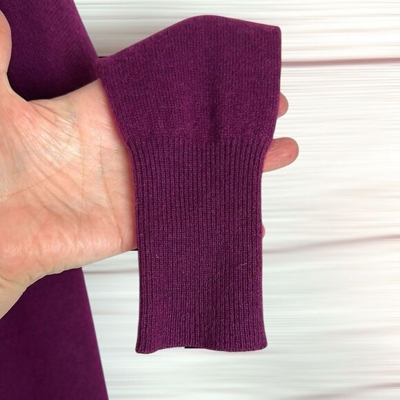 PROJECT Cashmere Open Front Cardigan Sweater Purple V-neck size S - Picture 5 of 8